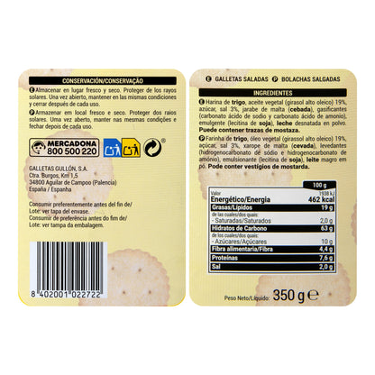 Galletitas Saladas Hacendado