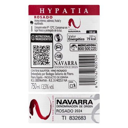 Vino Rosado D.O Navarra Hypatia