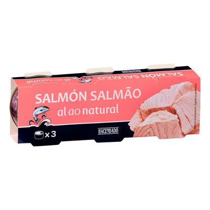 Salmón al Natural Hacendado Pack3