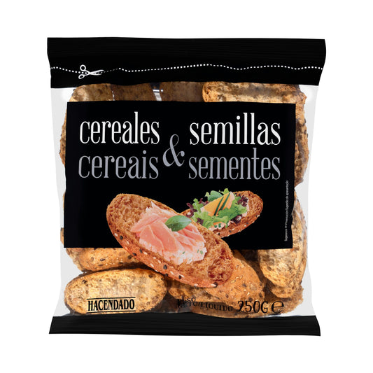 Panecillos Tostados Cereales y Semillas Hacendado