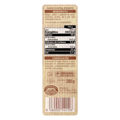 Chorizo Picante Extra Hacendado