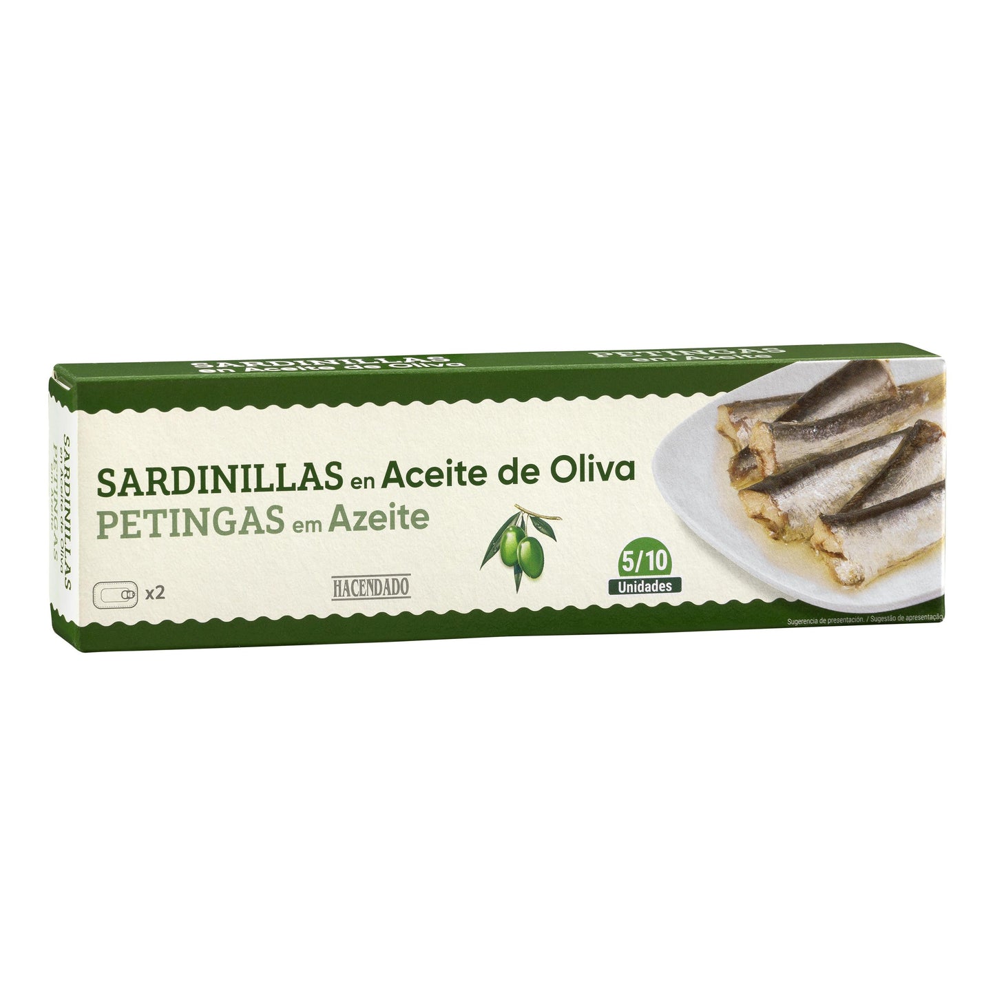 Sardinillas en Aceite de Oliva Hacendado Pack2