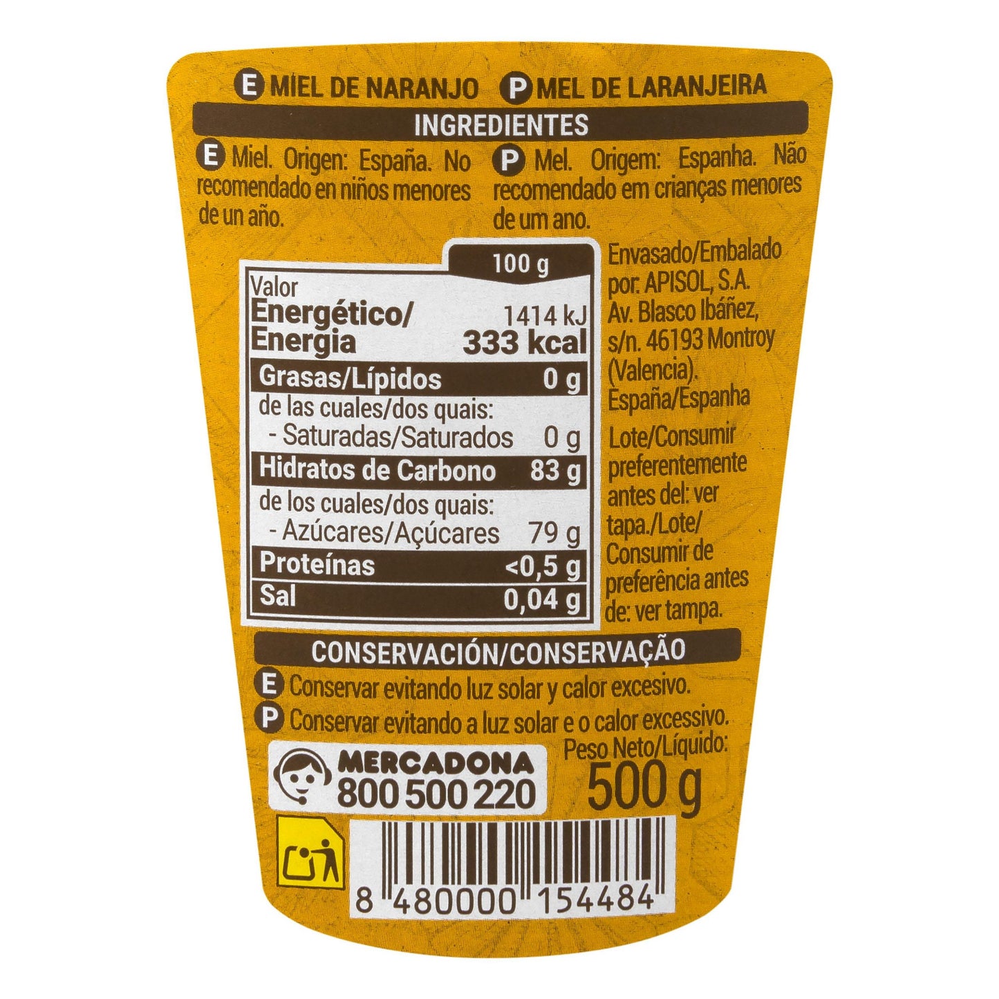 Hacendado Orange Honey