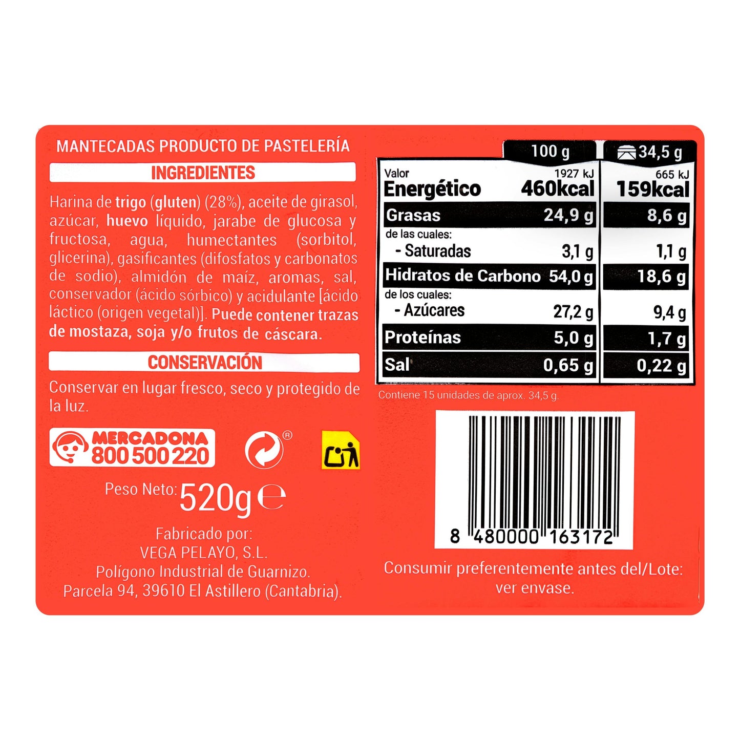 Hacendado Mantecadas