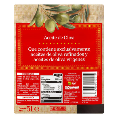 Aceite de Oliva 0,4º Hacendado 5L