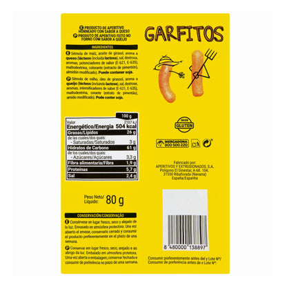 Garfitos de Maíz Sabor Queso Hacendado