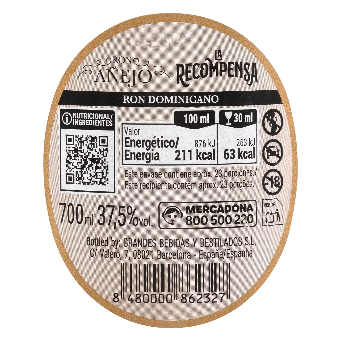 Ron Añejo La Recompensa