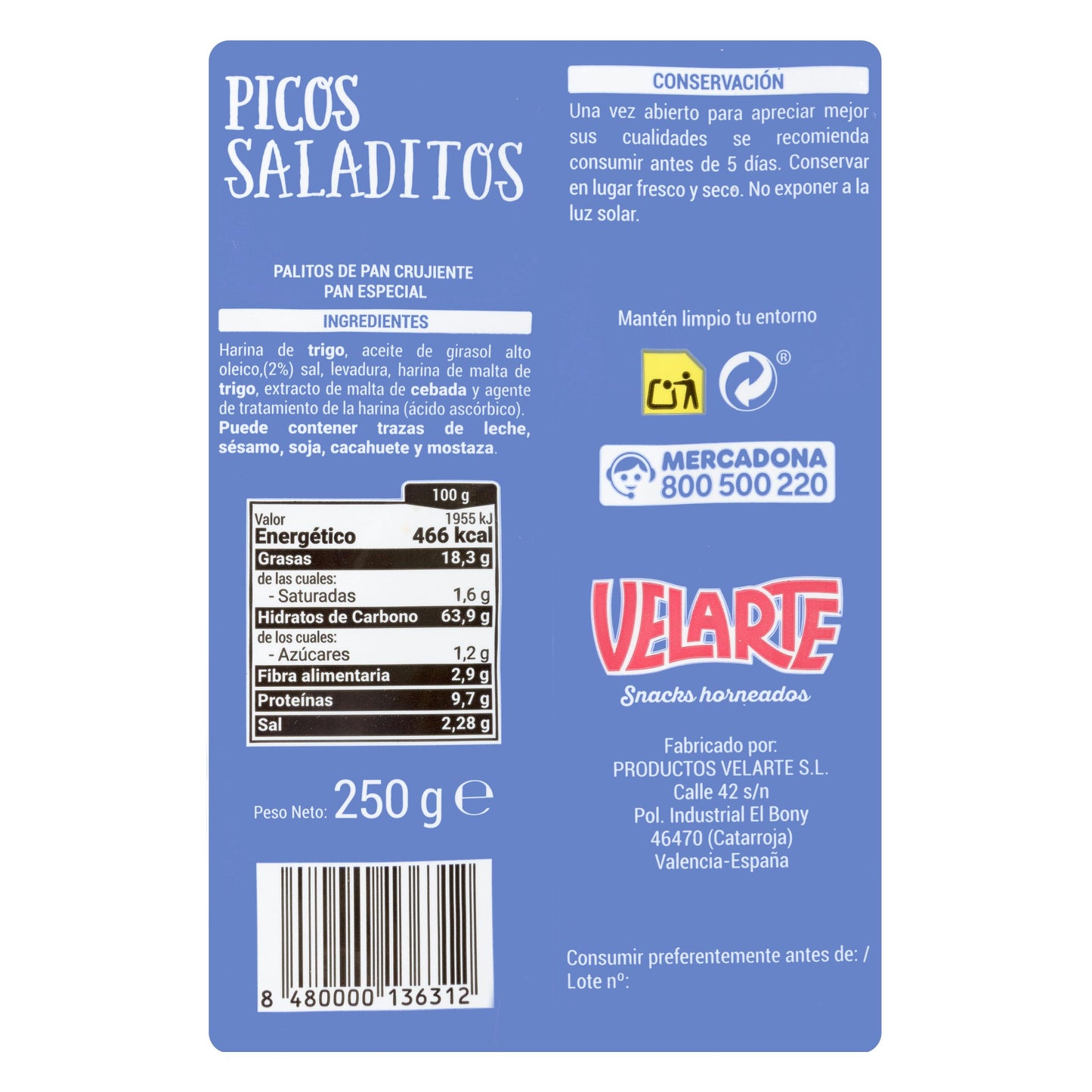 Picos Saladitos Hacendado