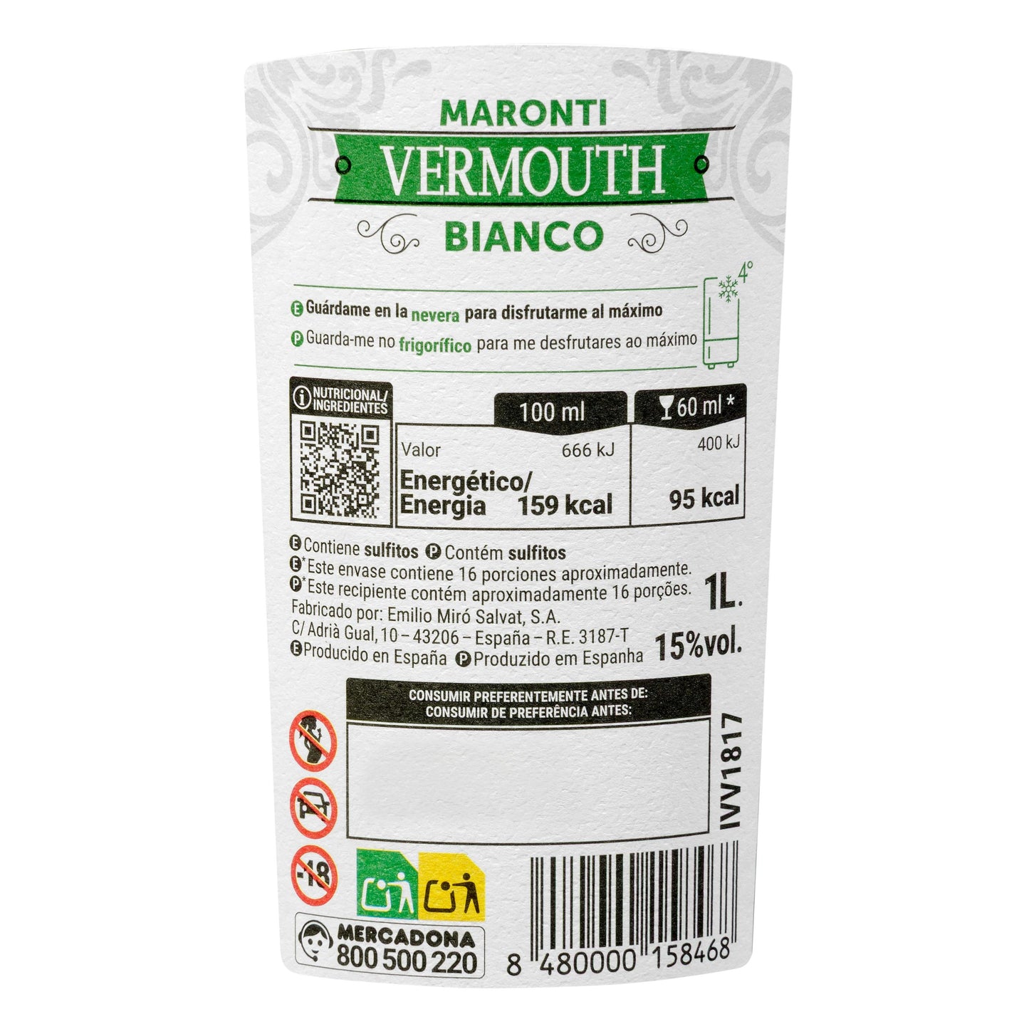 Vermouth Blanco Maronti