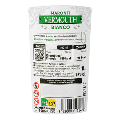 Vermouth Blanco Maronti