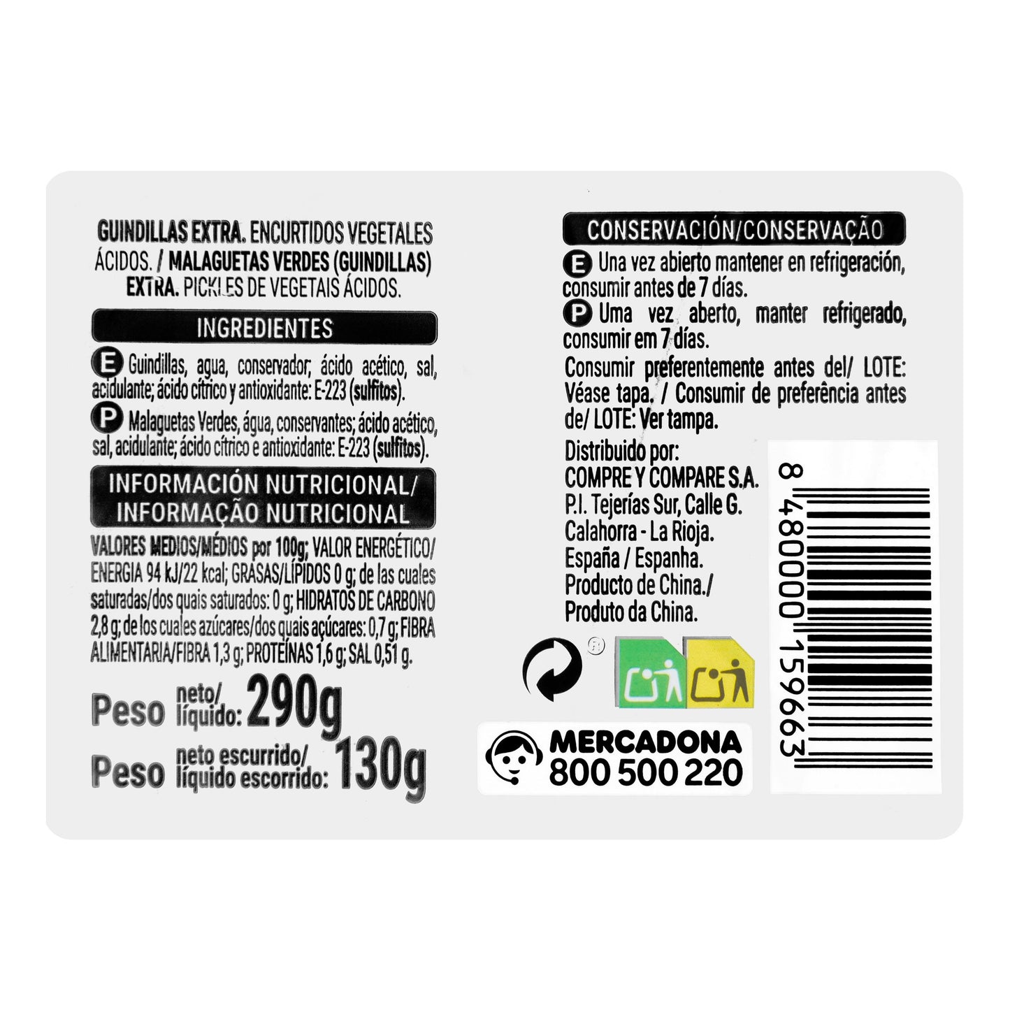 Guindillas Picantes Hacendado