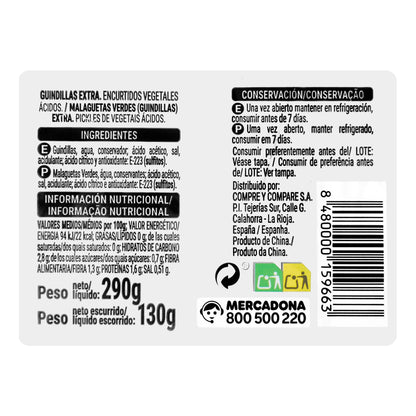 Guindillas Picantes Hacendado