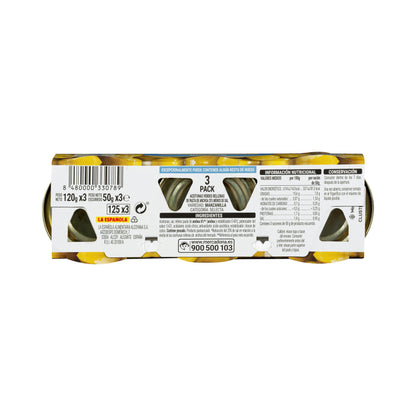 Aceitunas Verdes Rellenas de Anchoa Hacendado Reducidas en Sal