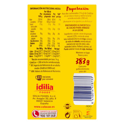 ColaCao Original Soluble Cocoa 383GR