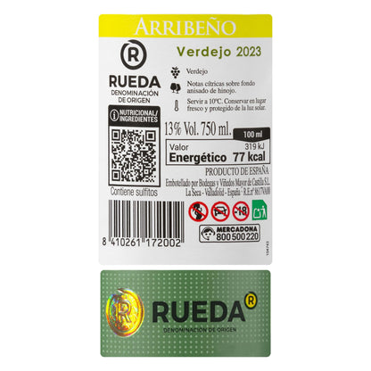 Vino Blanco Verdejo D.O Rueda Arribeño