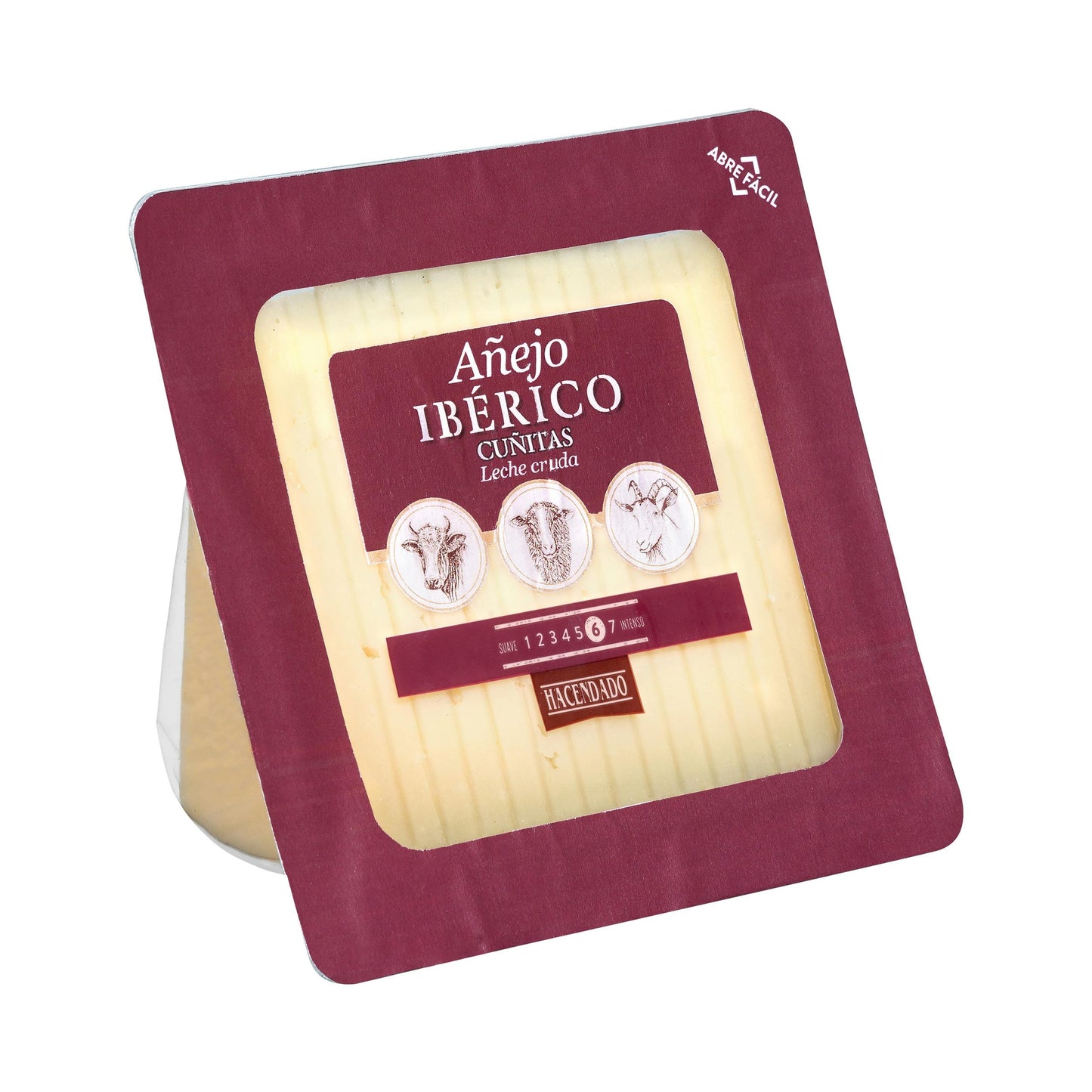 Queso Añejo Ibérico Mezcla Hacendado Cortado en Cuñitas