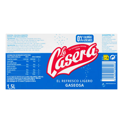 Gaseosa La Casera Grande 2x1,5L