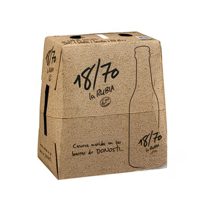 Cerveza Especial 18/70 La Rubia 6x25CL