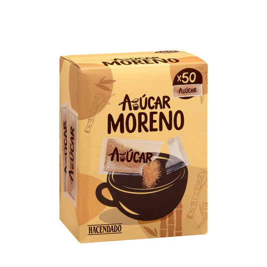 Hacendado Brown Cane Sugar in Sachets