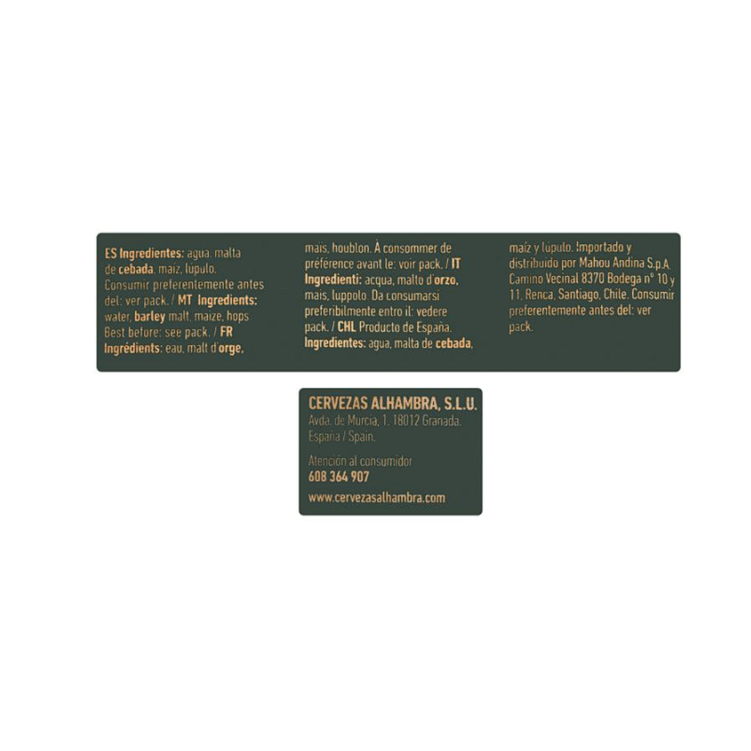 Cerveza Reserva 1925 Alhambra 33CL