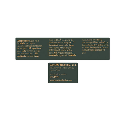 Cerveza Reserva 1925 Alhambra 33CL