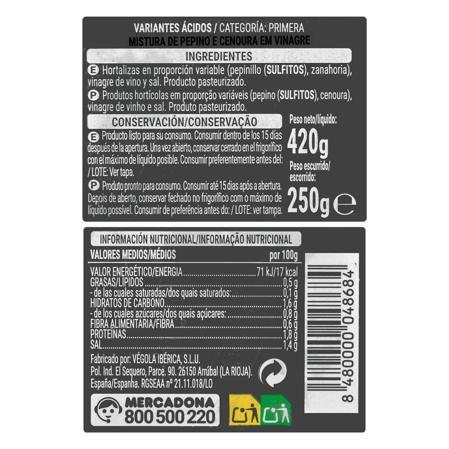 Picadillo de Variantes Hacendado