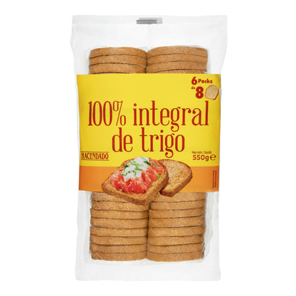 Pan Tostado 100% Integral