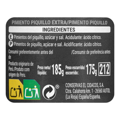 Pimientos del Piquillo Extra Hacendado Estilo Tradicional