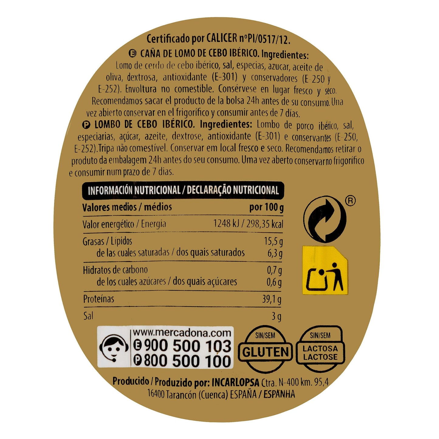 Caña de Lomo Cebo Ibérico La Hacienda del Ibérico