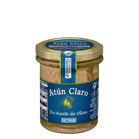 Atún Claro en Aceite de Oliva Hacendado 195GR