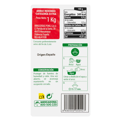 Arroz Redondo J Sendra Hacendado