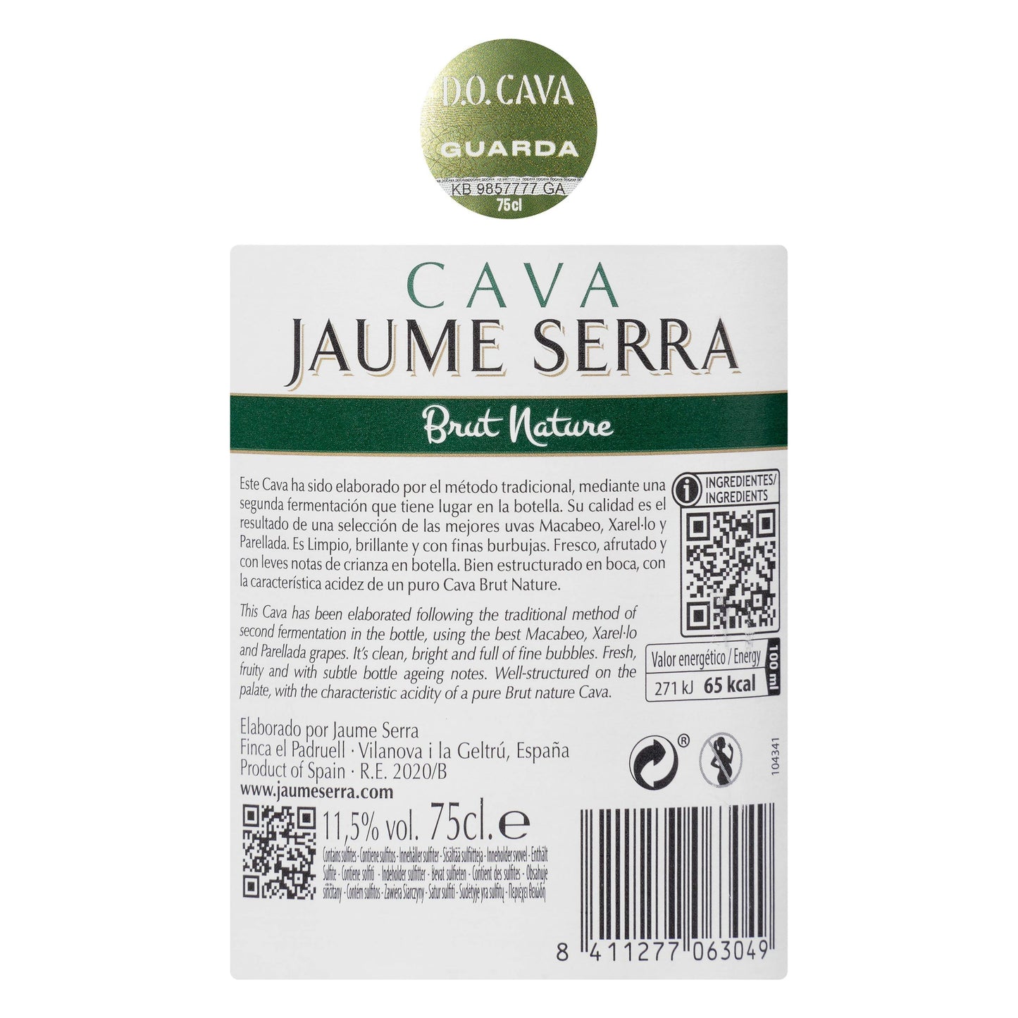 Cava Brut Nature Jaume Serra