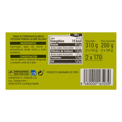 Yemas de Espárragos Hacendado