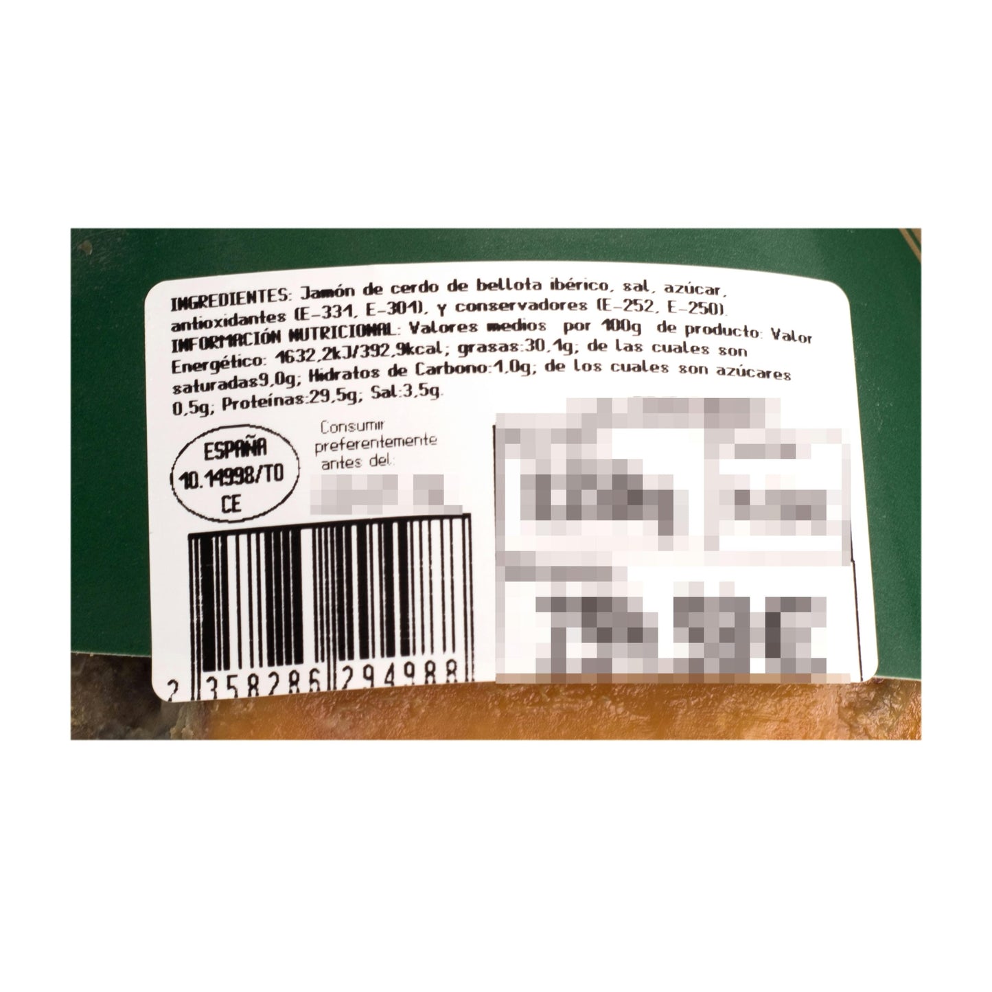 Jamón de Bellota Ibérico 50% La Hacienda del Ibérico