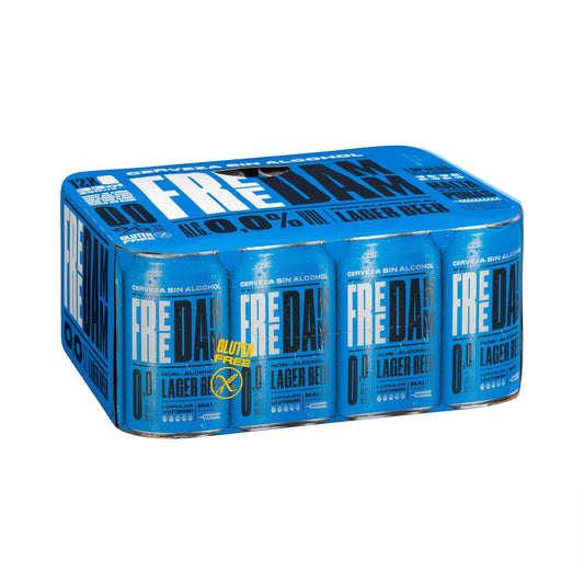 Cerveza Sin Gluten Free Damm 0,0% Sin Alcohol 12x33CL
