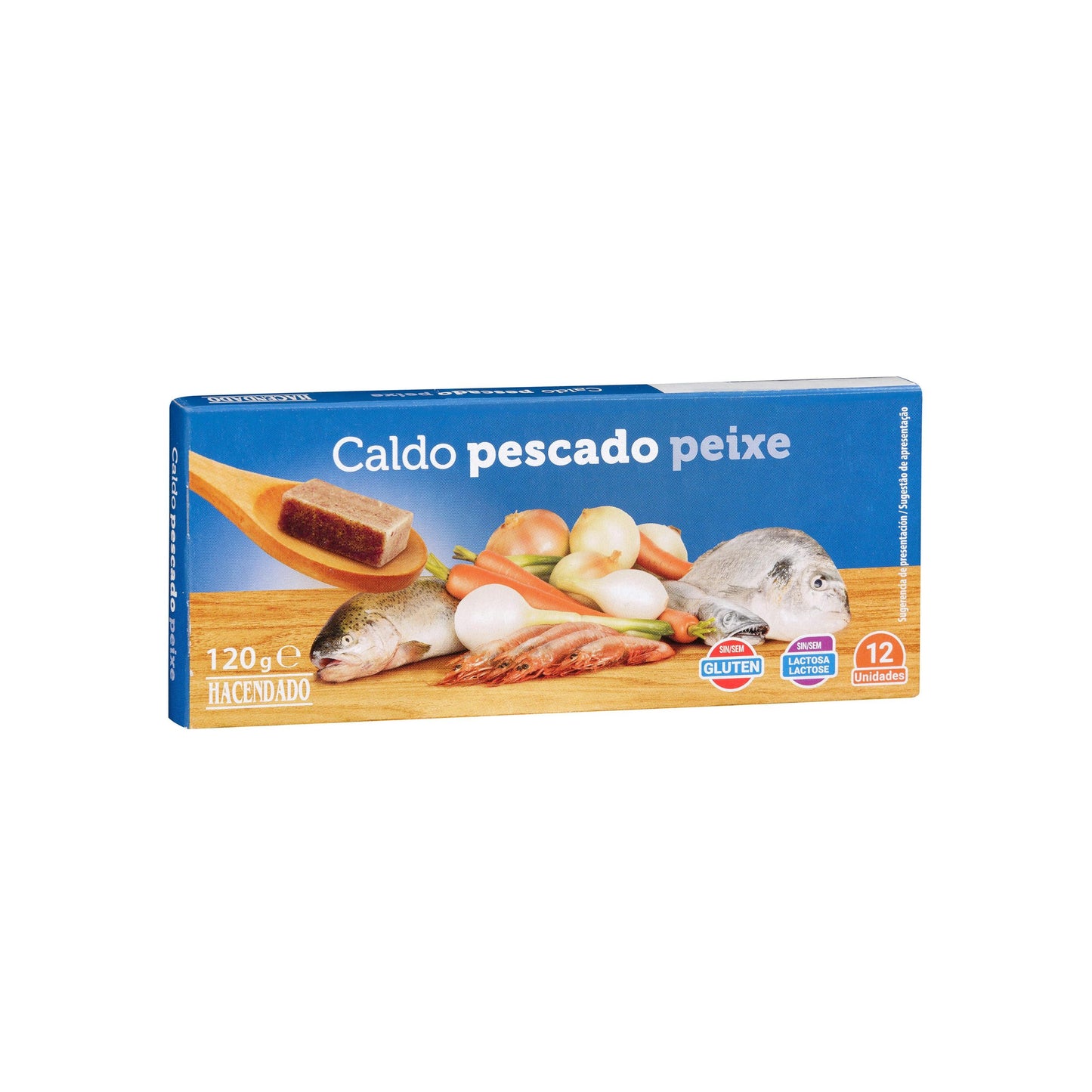 Caldo de Pescado Hacendado en Pastillas