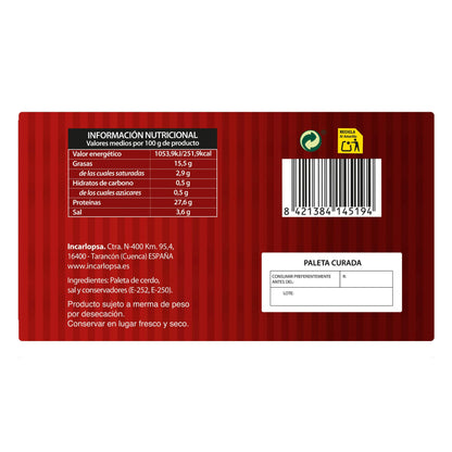 Paleta de Cerdo Curada Incarlopsa