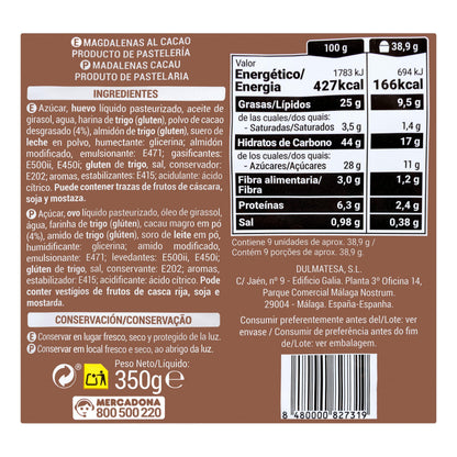 Hacendado Cocoa Muffins