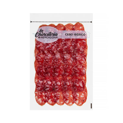 Salchichón de Cebo Ibérico Cortado a Máquina