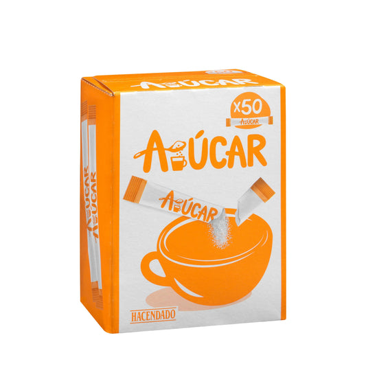 Hacendado White Sugar in Envelopes