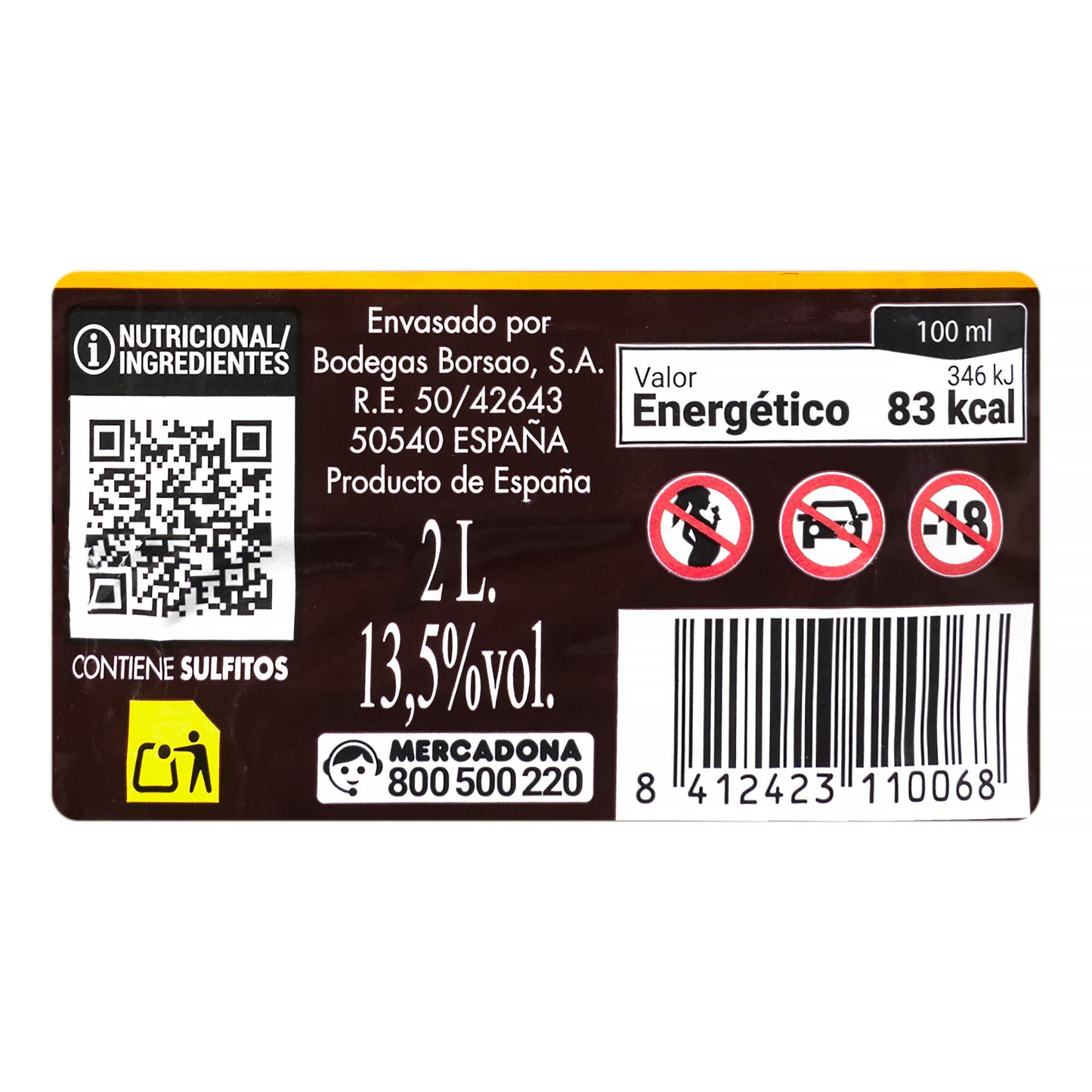 Vino Tinto Dominio de Borgia 2L