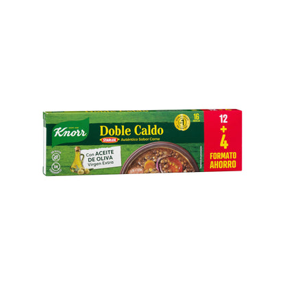 Doble Caldo Sabor Clásico Carne Knorr en Pastillas