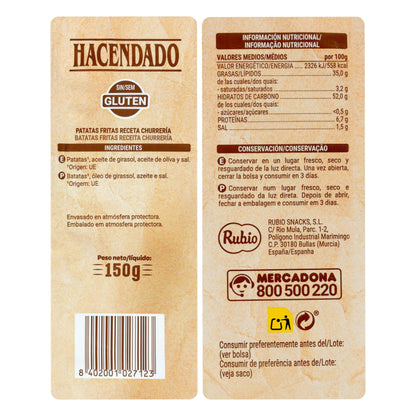 Patatas Fritas Receta Churrería Hacendado