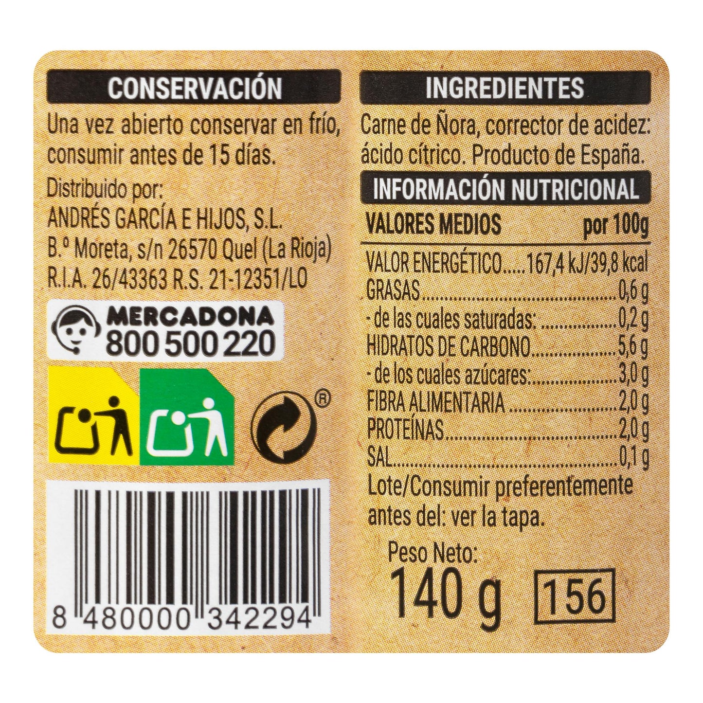 Carne de Ñora Hacendado