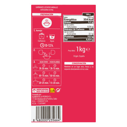 Garbanzo Lechoso Andaluz Hacendado