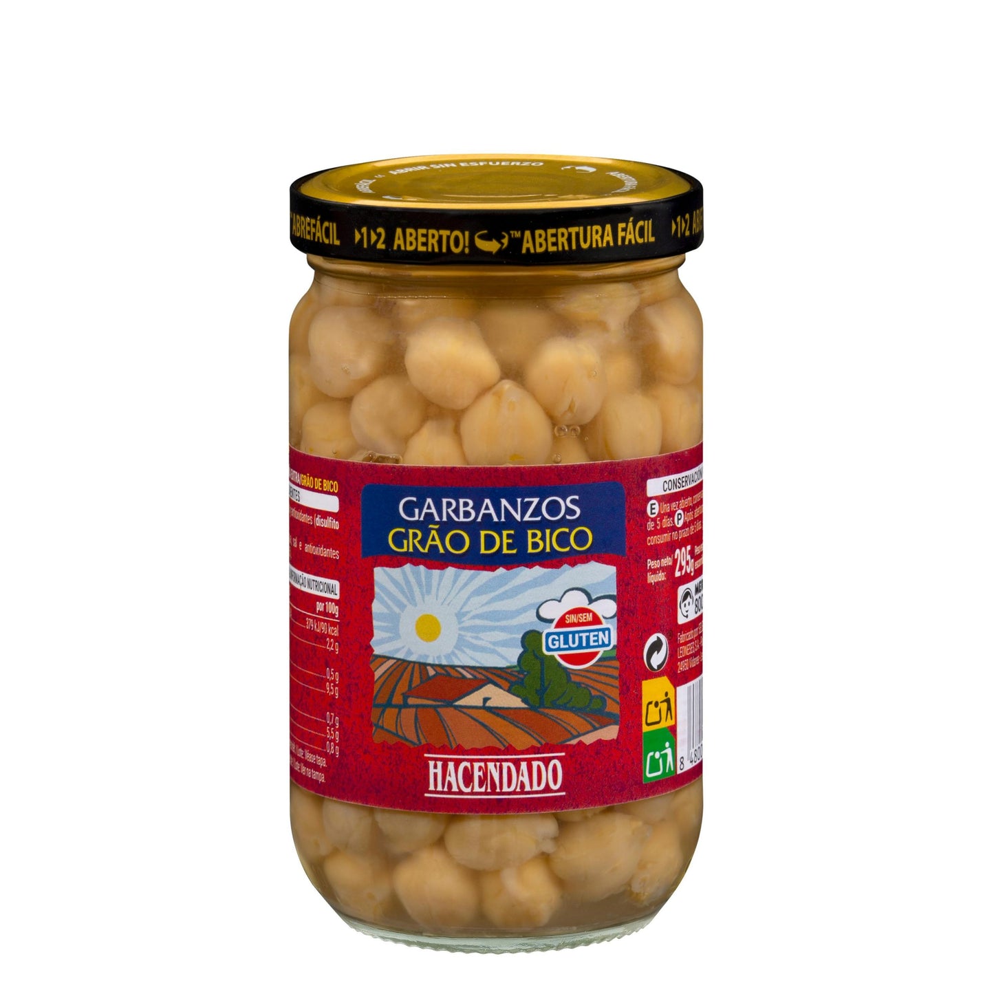 Garbanzo Cocido Hacendado 295GR