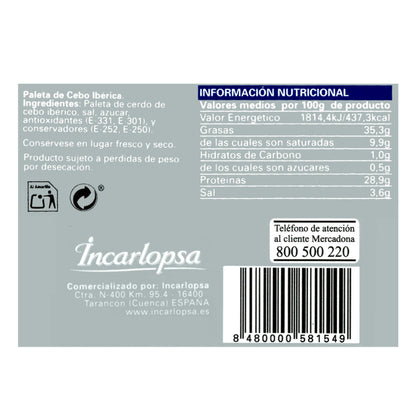 Paleta de Cebo Ibérica La Hacienda del Ibérico
