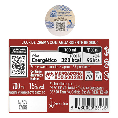 Licor Crema Puente Pazos