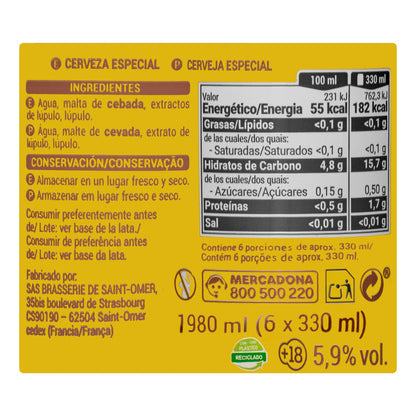 Cerveza Tostada 1897 6x33CL