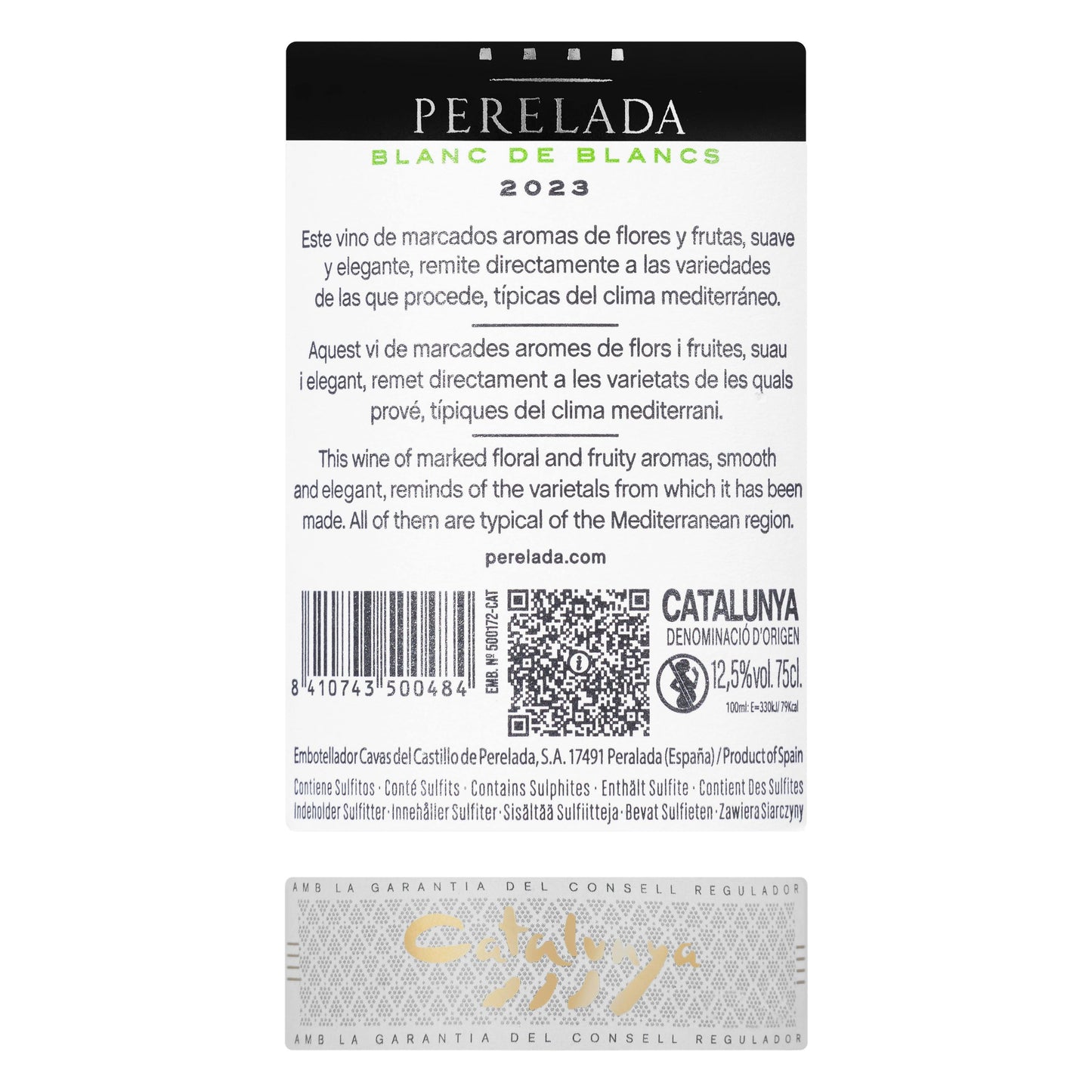 Vino Blanco D.O Catalunya Perelada Blanc de Blancs